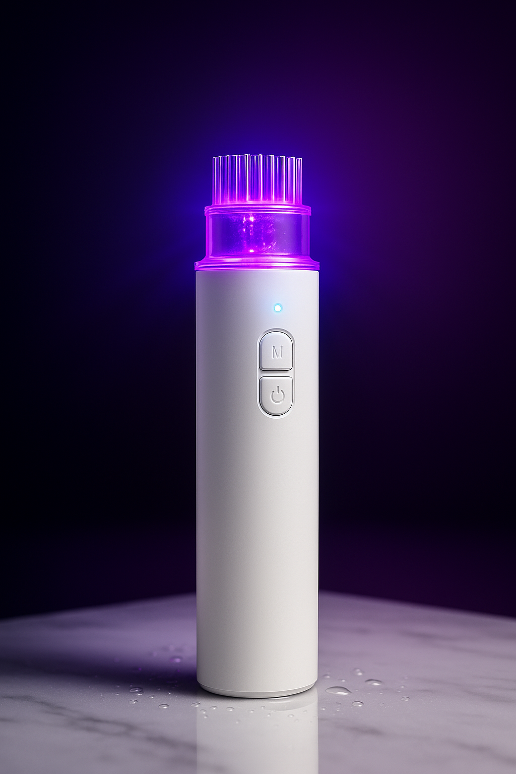 Brosse intelligente 3-en-1: Lumière rouge & bleue, massage à vitesse réglable et diffusion automatique de sérum