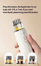 Brosse intelligente 3-en-1: Lumière rouge & bleue, massage à vitesse réglable et diffusion automatique de sérum